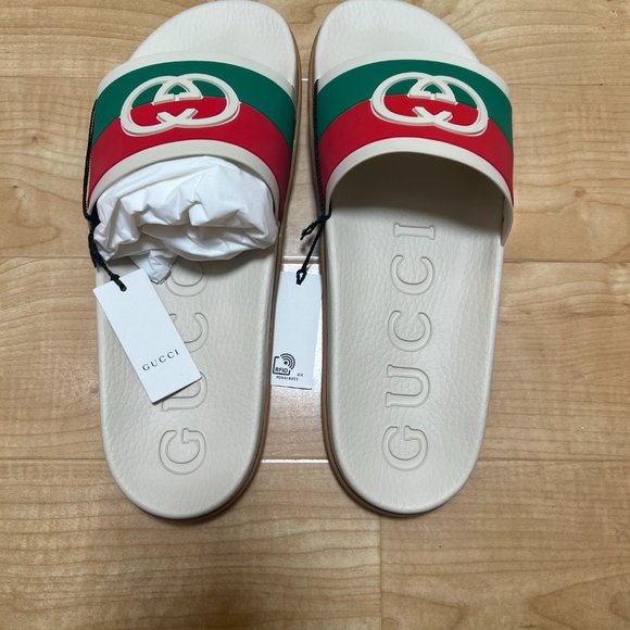 women Gucci Slide Interlocking G Orange - Picture 5 of 8